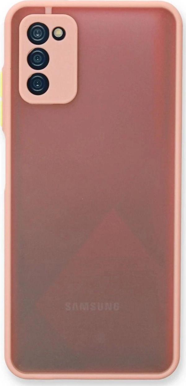 Samsung Galaxy A03S Kılıf Montreal Silikon Kapak - Pembe - Image 1