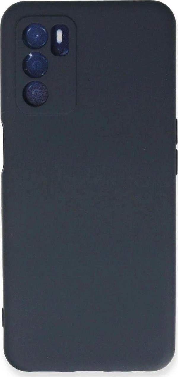 Oppo A16 Kılıf Nano içi Kadife Silikon - Lacivert - Image 1