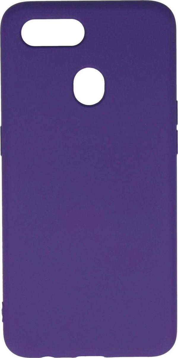 Oppo A12 Kılıf Nano içi Kadife Silikon - Mor - Image 1