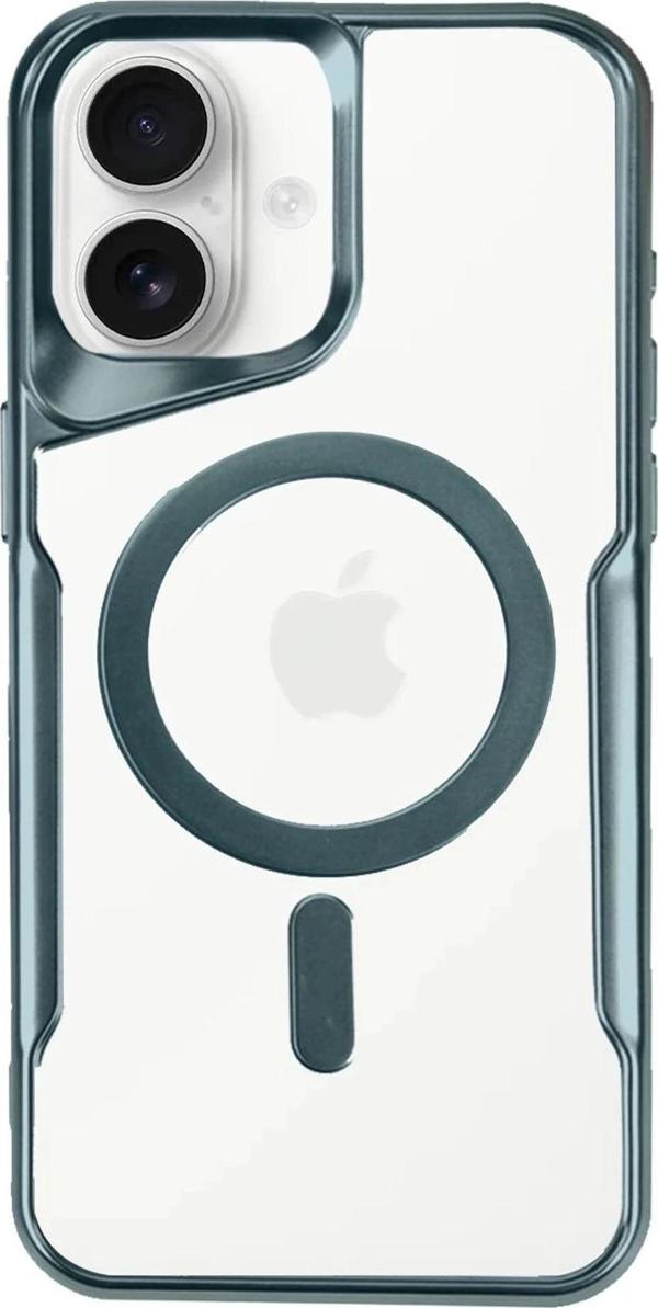 iPhone 16 Plus Kılıf Boyi Magsafe Silikon Kapak - Turkuaz - Image 1