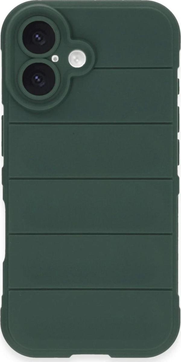 iPhone 16 Plus Kılıf Optimum Silikon - Koyu Yeşil - Image 1