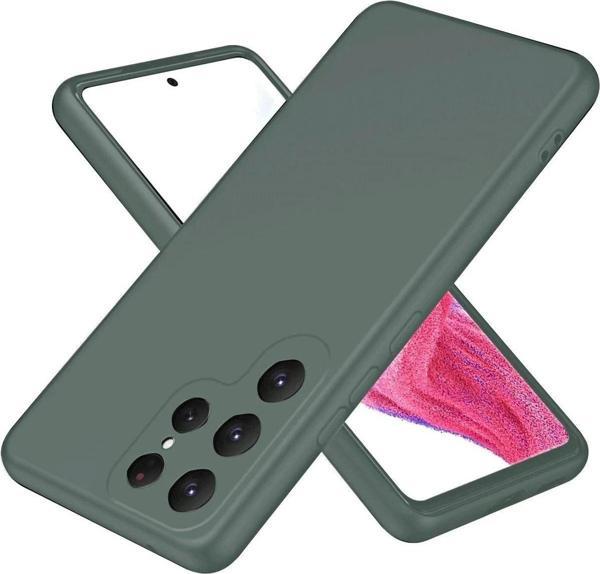 Samsung Galaxy S25 Ultra Kılıf First Silikon - Koyu Yeşil - Image 1