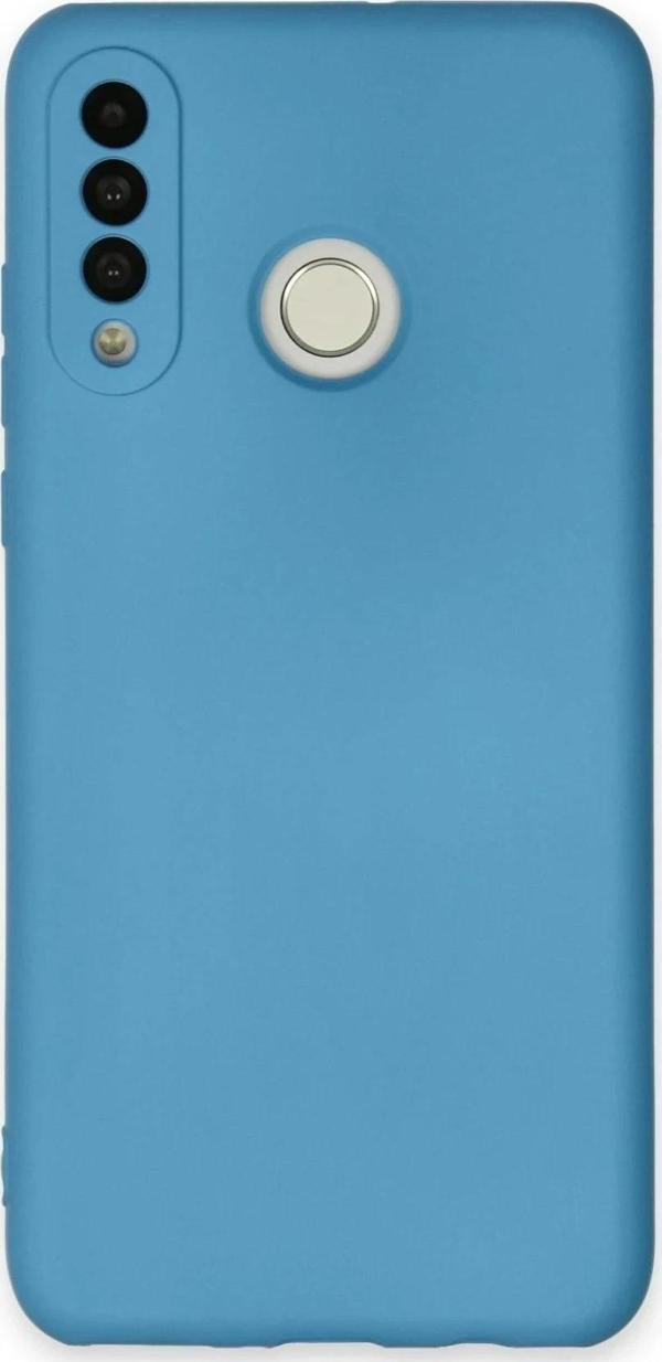 Huawei P30 Lite Kılıf Nano içi Kadife Silikon - Mavi - Image 1