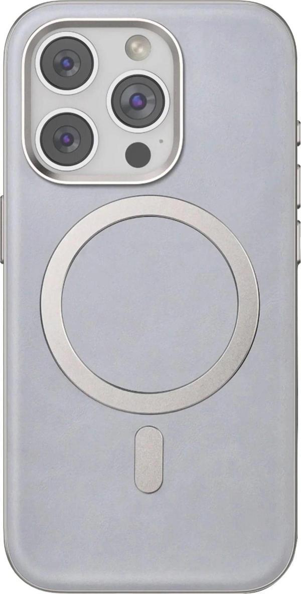Venco iPhone 15 Pro Puskas Magsafe Kapak - Titan Gri - Image 1