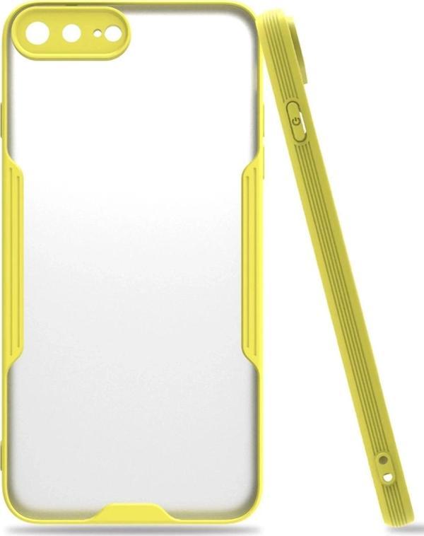 iPhone 7 Plus Kılıf Platin Silikon - Sarı - Image 1
