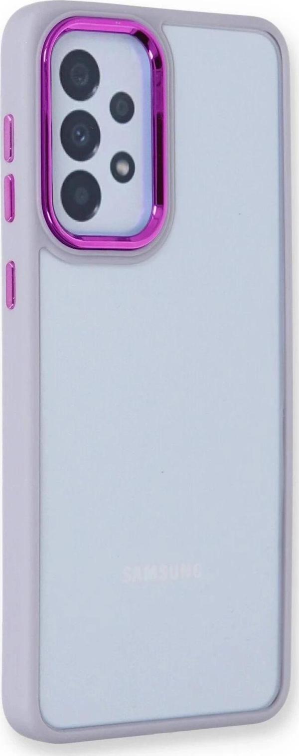 Samsung Galaxy A23 4G Kılıf Dora Kapak - Lila - Image 1