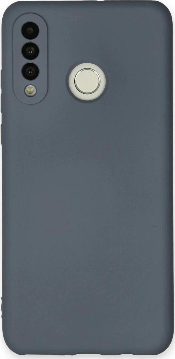 Huawei P30 Lite Kılıf Nano içi Kadife Silikon - Gri - Image 1