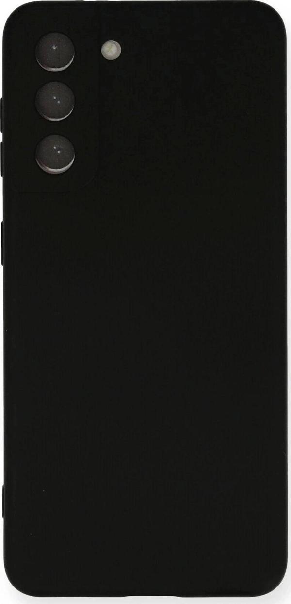 Samsung Galaxy S21 Kılıf Nano içi Kadife Silikon - Siyah - Image 1