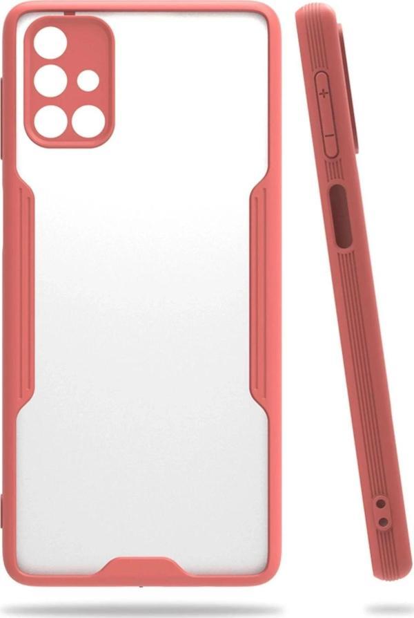 Samsung Galaxy M31S Kılıf Platin Silikon - Pembe - Image 1