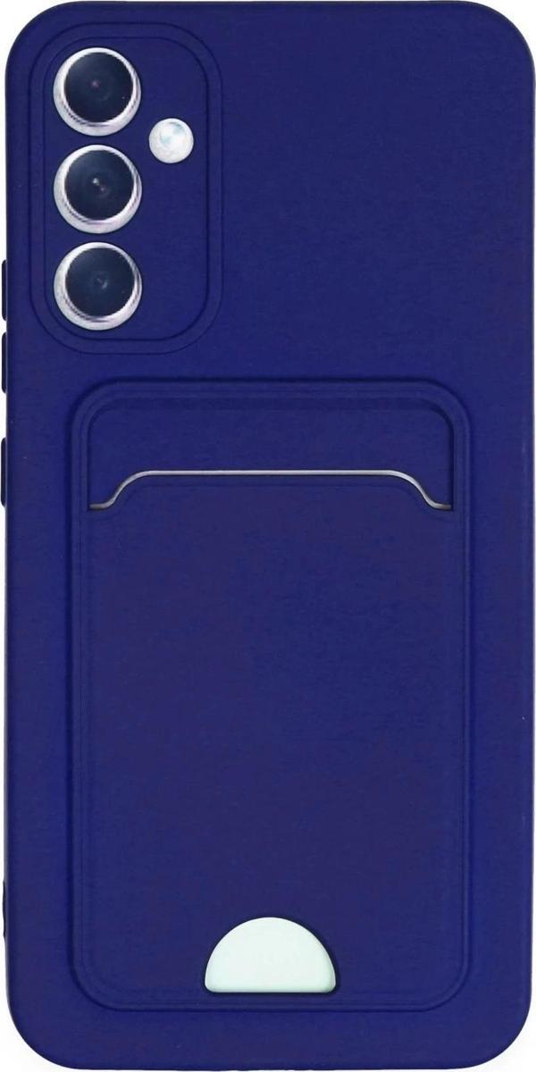 Samsung Galaxy A25 5G Kılıf Kelvin Kartvizitli Silikon - Lacivert - Image 1