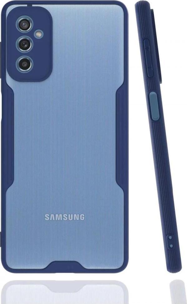 Samsung Galaxy M52 5G Kılıf Platin Silikon - Lacivert - Image 1