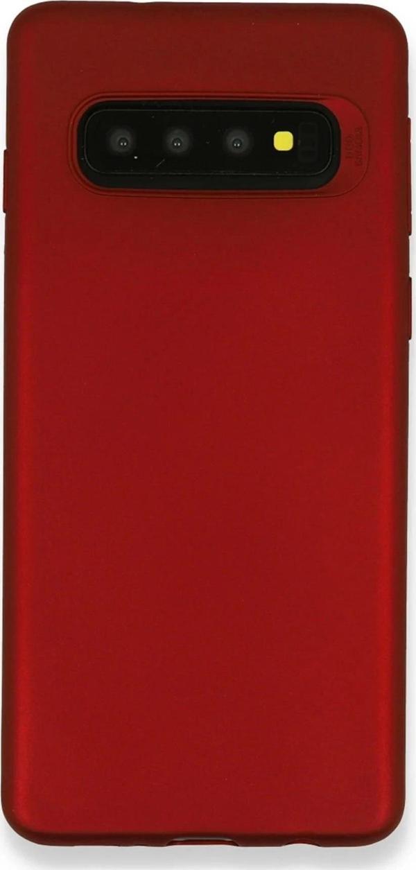 Samsung Galaxy S10 Plus Kılıf First Silikon - Bordo - Image 1