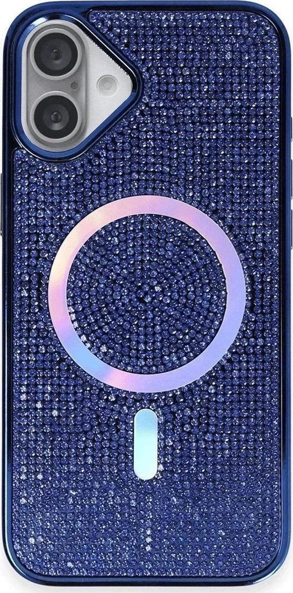 iPhone 16 Kılıf Diamond Magsafe Kapak - Lacivert - Image 1