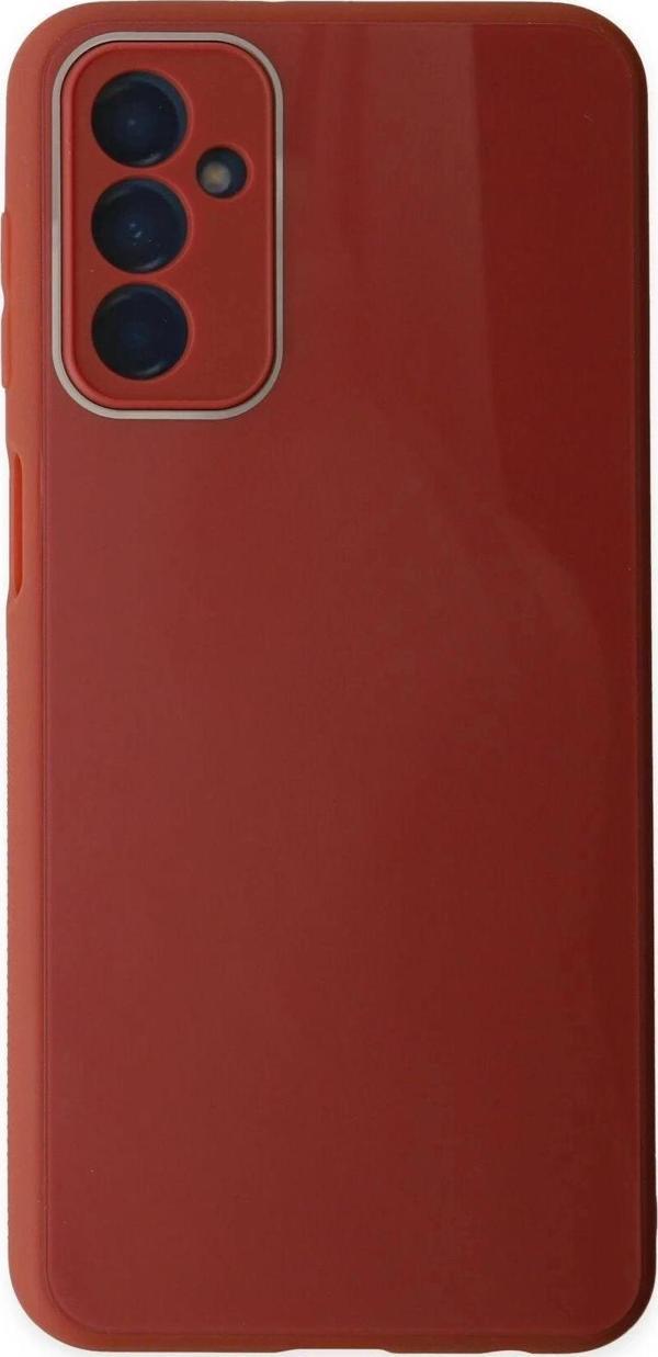 Samsung Galaxy M23 Kılıf Glass Kapak - Bordo - Image 1