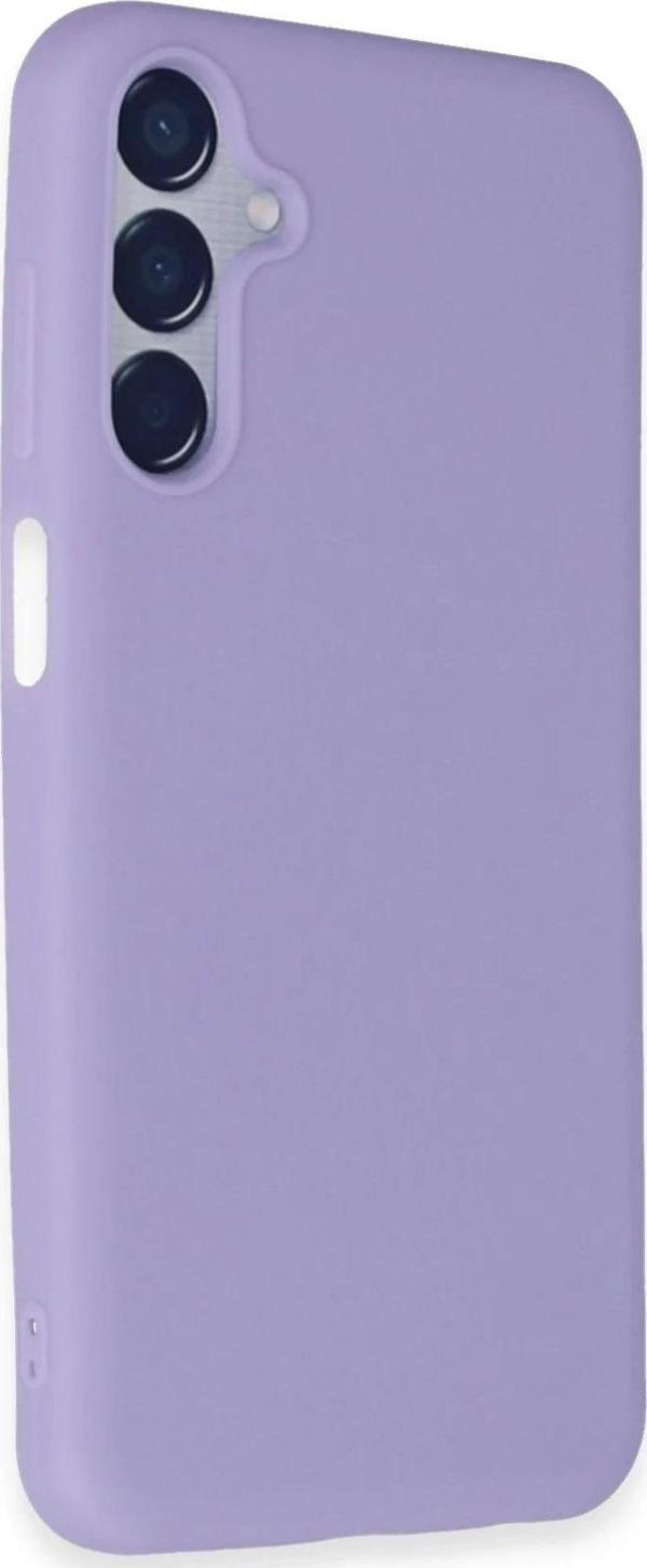 Samsung Galaxy M15 Kılıf First Silikon - Lila - Image 1