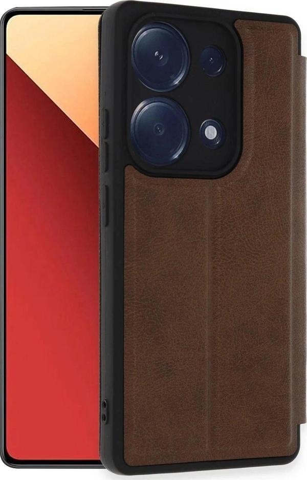 Xiaomi Redmi Note 13 Pro 4G Kılıf Flip Cover - Taba - Image 1