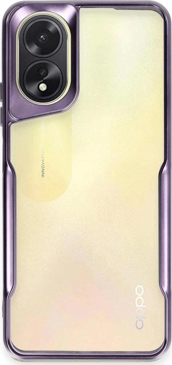 Oppo A38 Kılıf Boyi Silikon Kapak - Derin Mor - Image 1