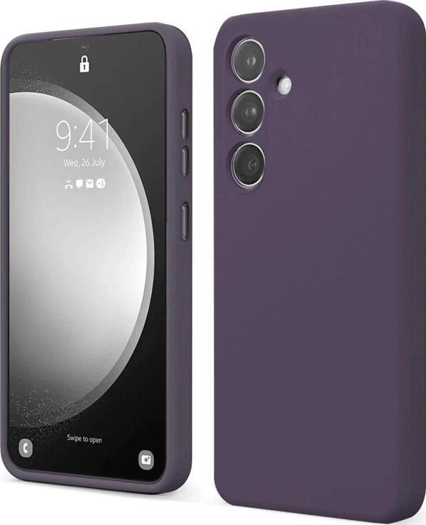Samsung Galaxy A14 4G Kılıf First Silikon - Mor - Image 1