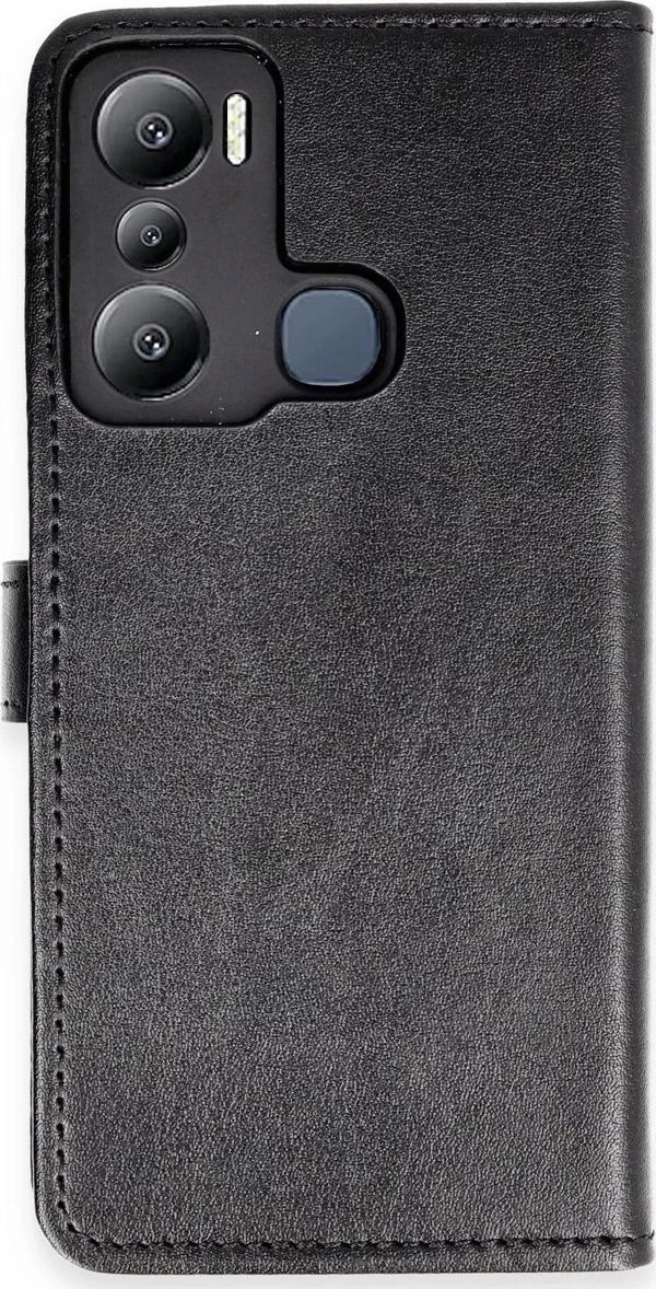 İnfinix Hot 20i Kılıf Trend S Plus Kapaklı Kılıf - Siyah - Image 1