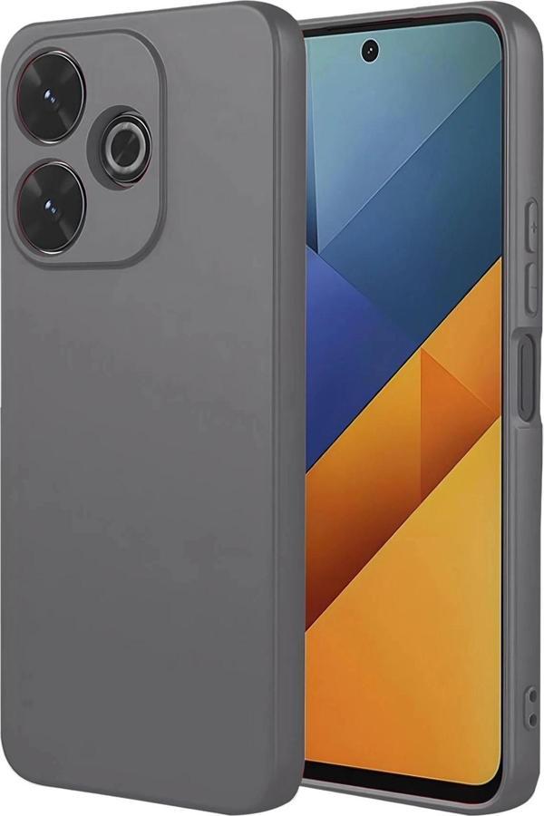 Xiaomi Redmi 13 4G Kılıf Nano içi Kadife Silikon - Gri - Image 1