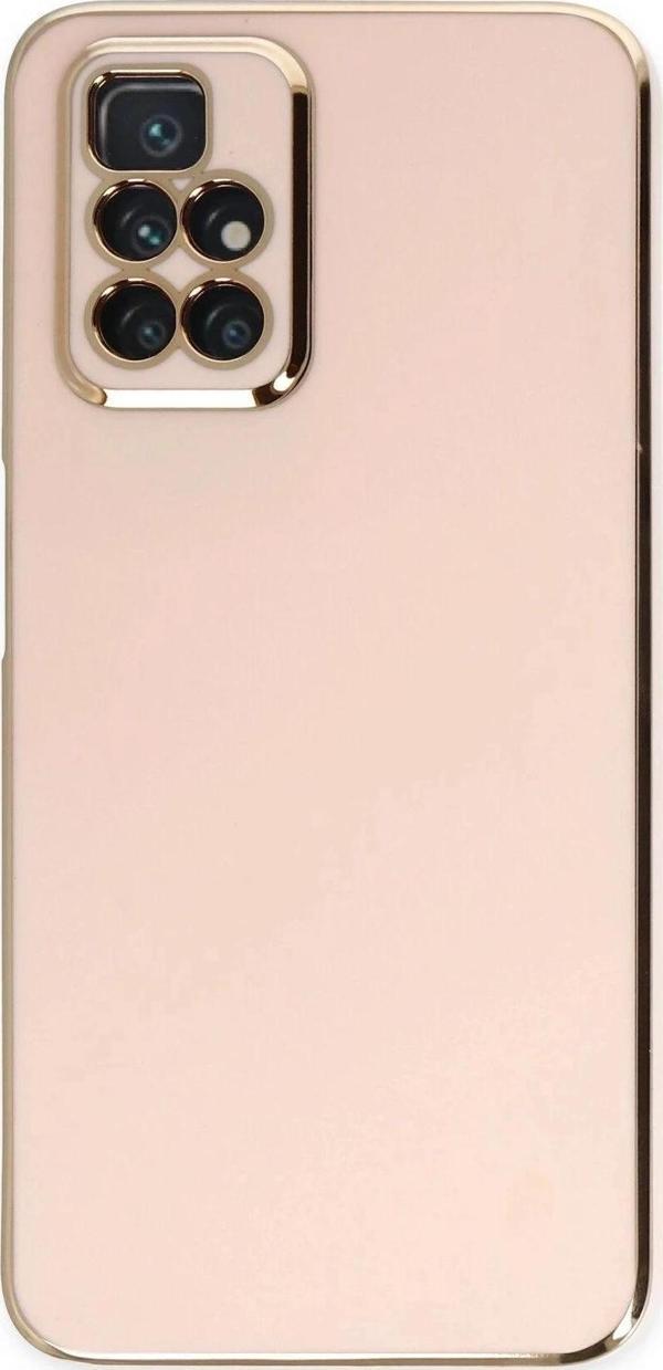 Xiaomi Redmi 10 2022 Kılıf Volet Silikon - Pembe - Image 1