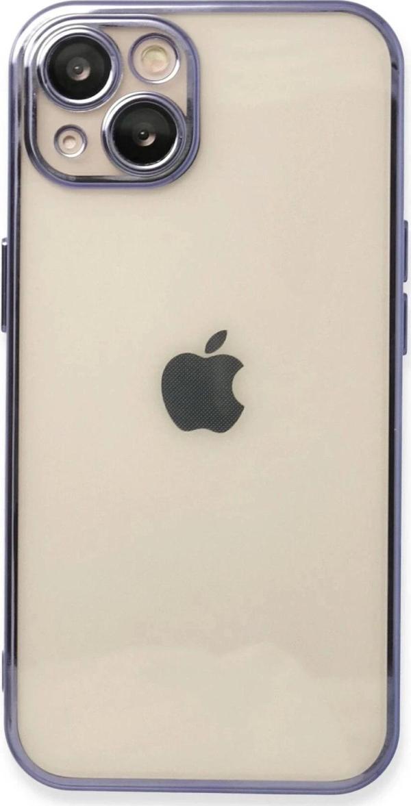 iPhone 13 Kılıf Razer Lensli Silikon - Mor - Image 1