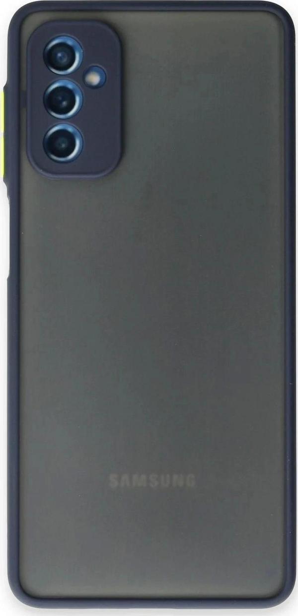 Samsung Galaxy M52 5G Kılıf Montreal Silikon Kapak - Lacivert - Image 1