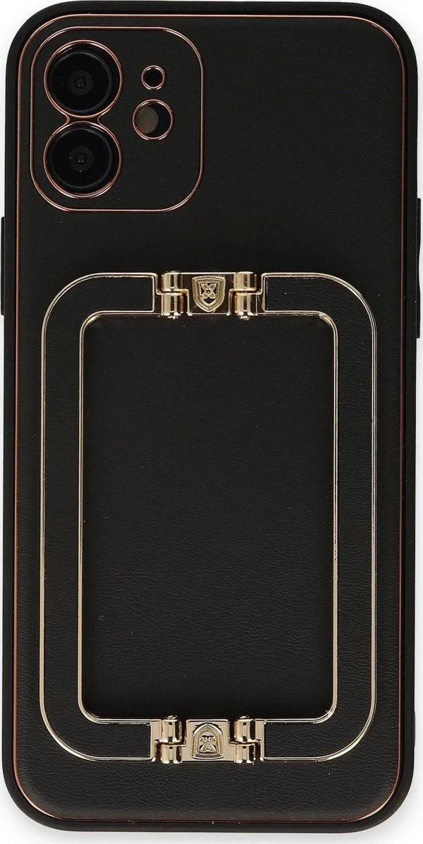 iPhone 12 Kılıf Coco Elit Kapak - Siyah - Image 1