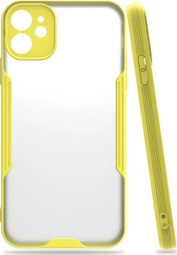 iPhone 11 Kılıf Platin Silikon - Sarı - Image 1