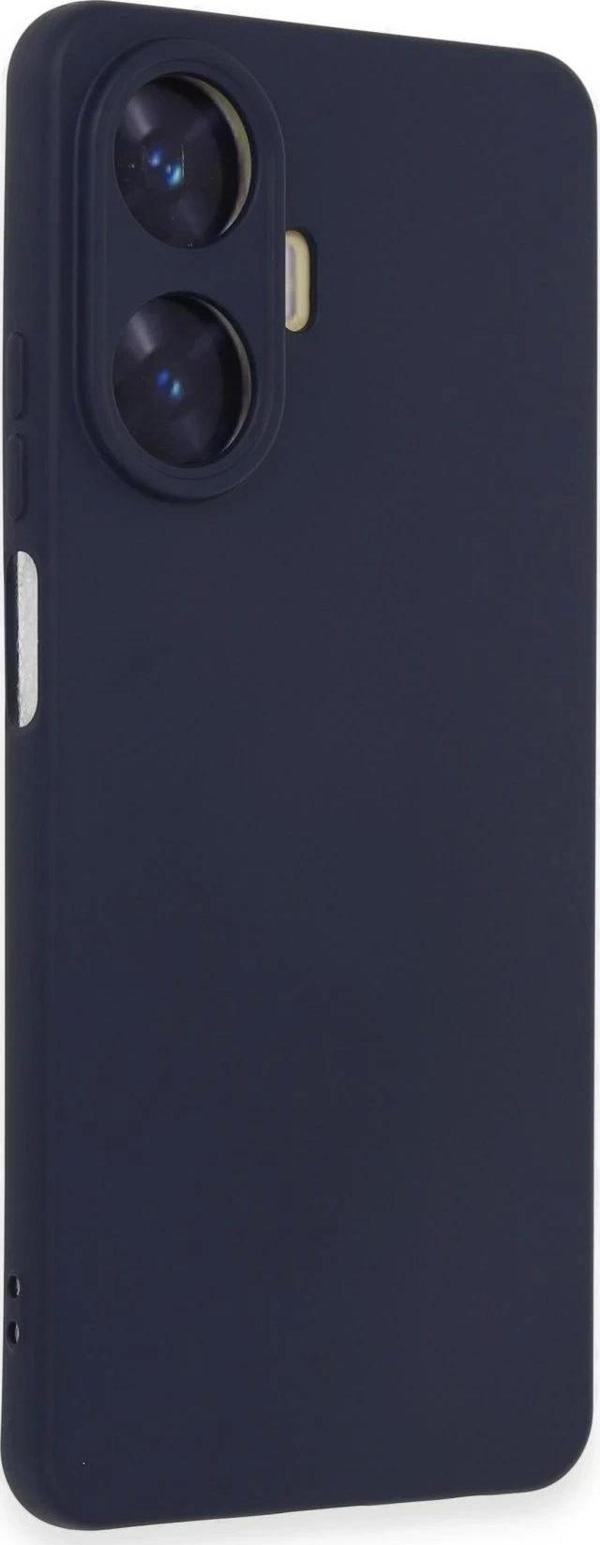 Realme C55 Kılıf Nano içi Kadife Silikon - Mor - Image 1