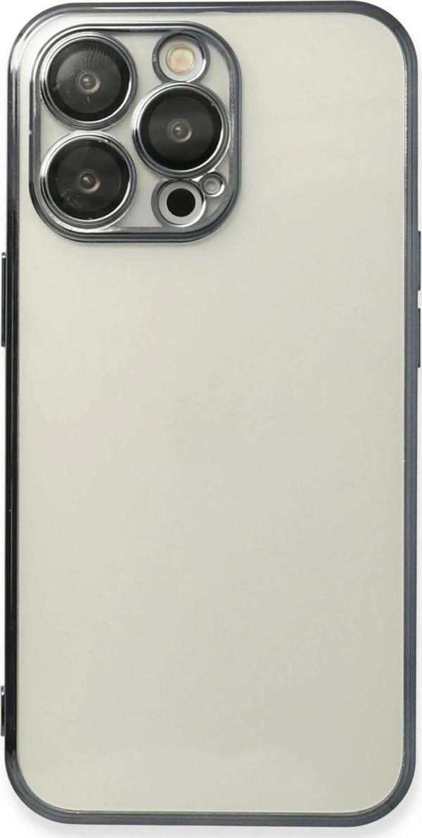 iPhone 13 Pro Max Kılıf Razer Lensli Silikon - Siyah - Image 1