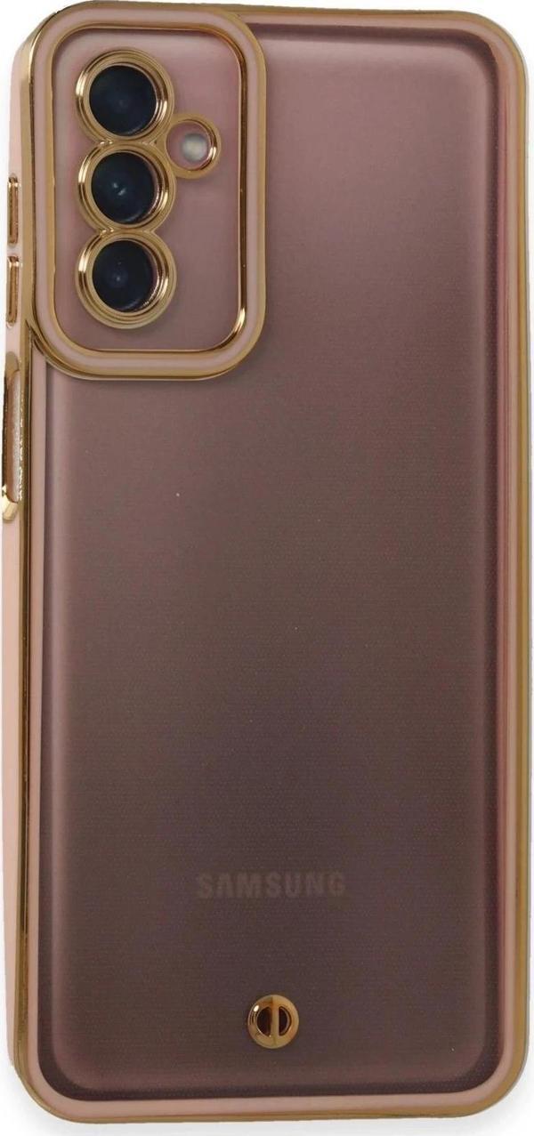 Samsung Galaxy M23 Kılıf Liva Lens Silikon - Pudra - Image 1