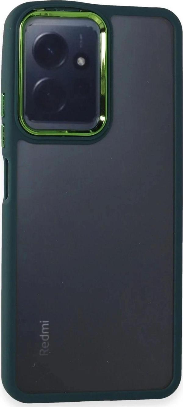 Xiaomi Redmi Note 12 4G Kılıf Dora Kapak - Haki Yeşil - Image 1