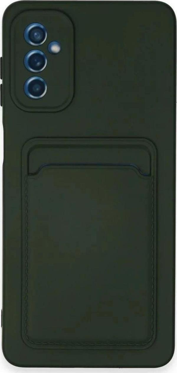 Samsung Galaxy A14 4G Kılıf Kelvin Kartvizitli Silikon - Koyu Yeşil - Image 1