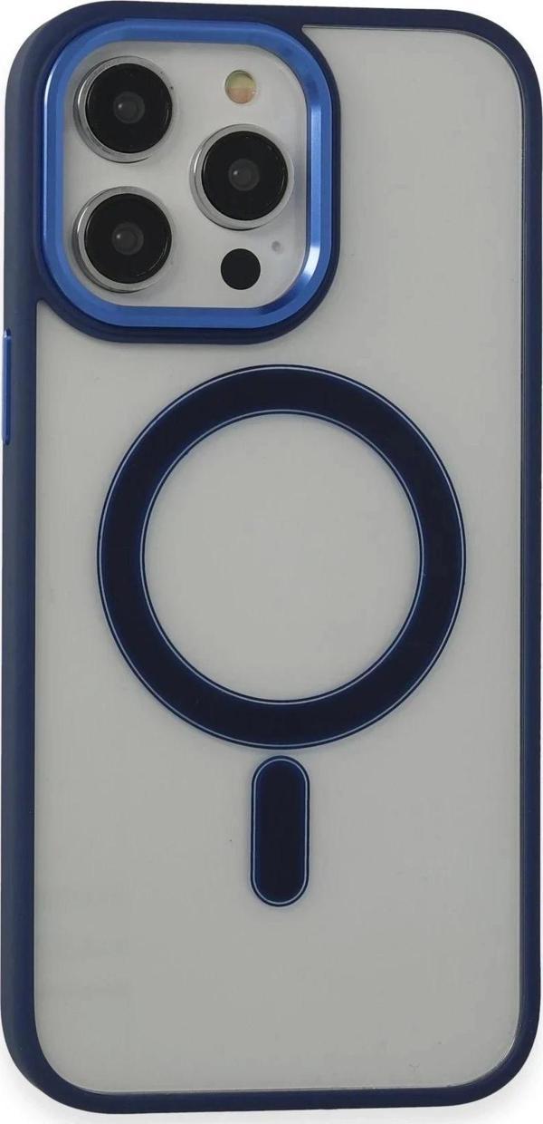 iPhone 14 Pro Kılıf Room Magneticsafe Silikon - Lacivert - Image 1