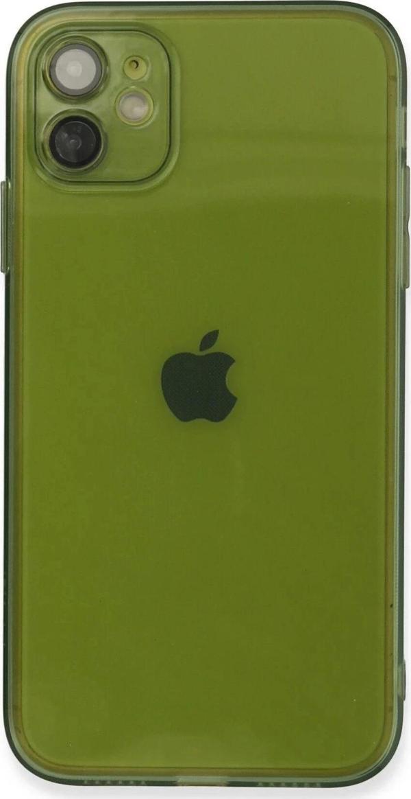 iPhone 12 Kılıf Fly Lens Silikon - Yeşil - Image 1