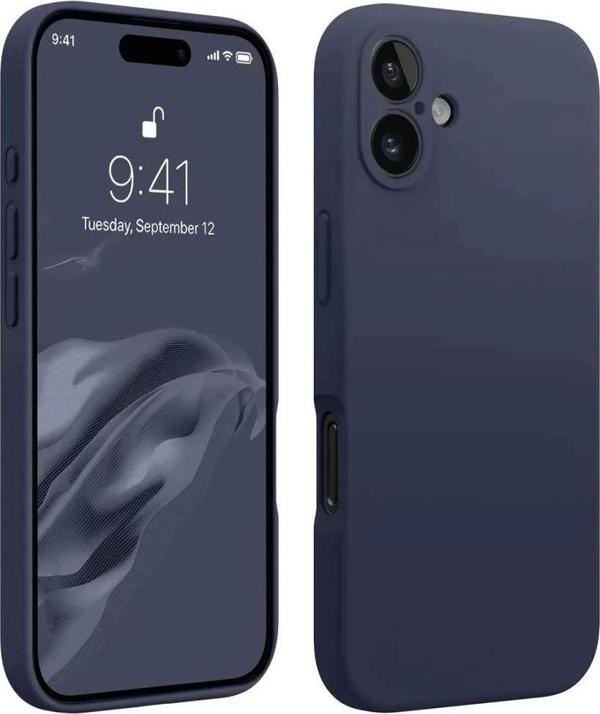 iPhone 16 Plus Kılıf First Silikon - Lacivert - Image 1