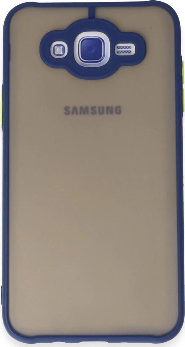 Samsung Galaxy J7 Kılıf Montreal Silikon Kapak - Lacivert - Image 1