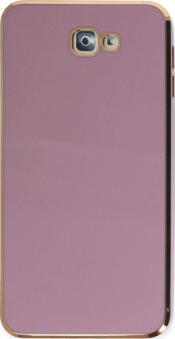 Samsung Galaxy J7 Prime Kılıf Volet Silikon - Mor - Image 1