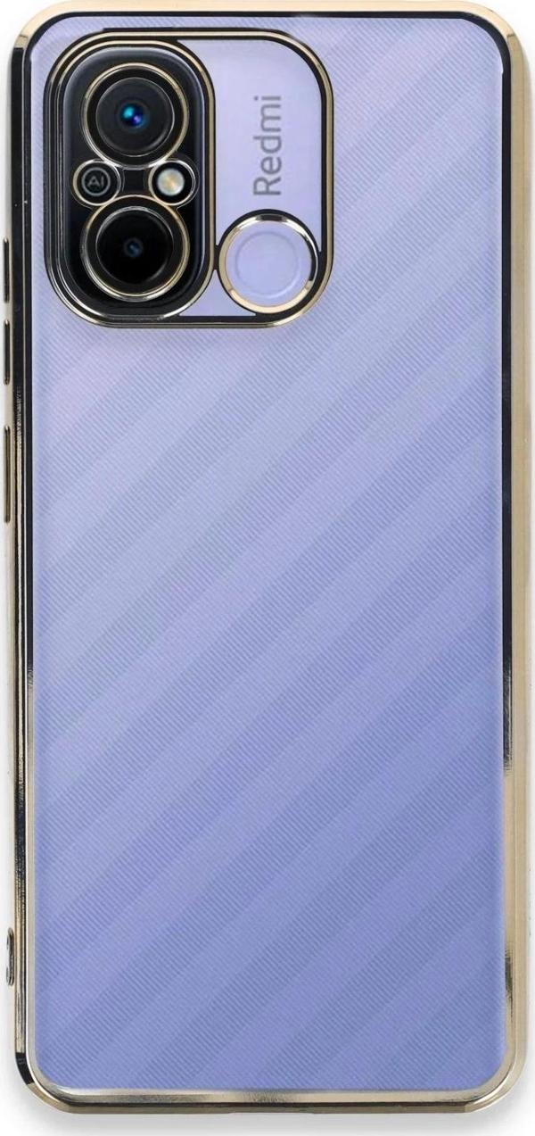 Xiaomi Redmi 12C Kılıf Razer Lensli Silikon - Gold - Image 1