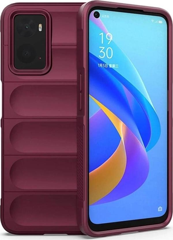 Realme 9i 4G Kılıf Optimum Silikon - Bordo - Image 1