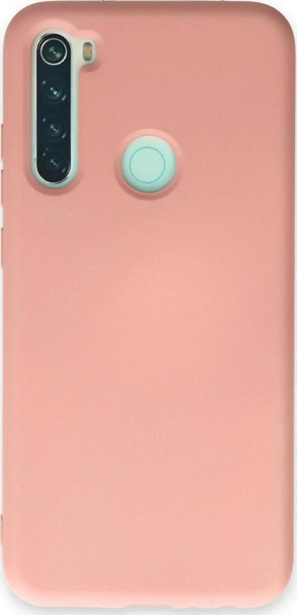 Xiaomi Redmi Note 8 Kılıf Nano içi Kadife Silikon - Pudra - Image 1