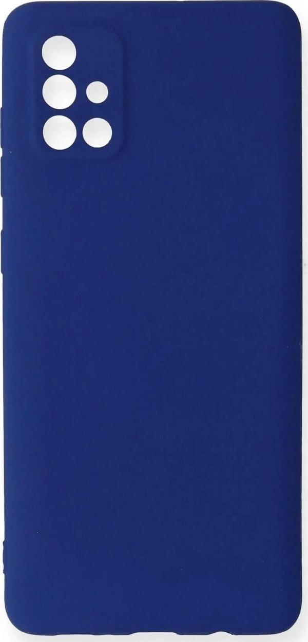 Samsung Galaxy A71 Kılıf First Silikon - Lacivert - Image 1