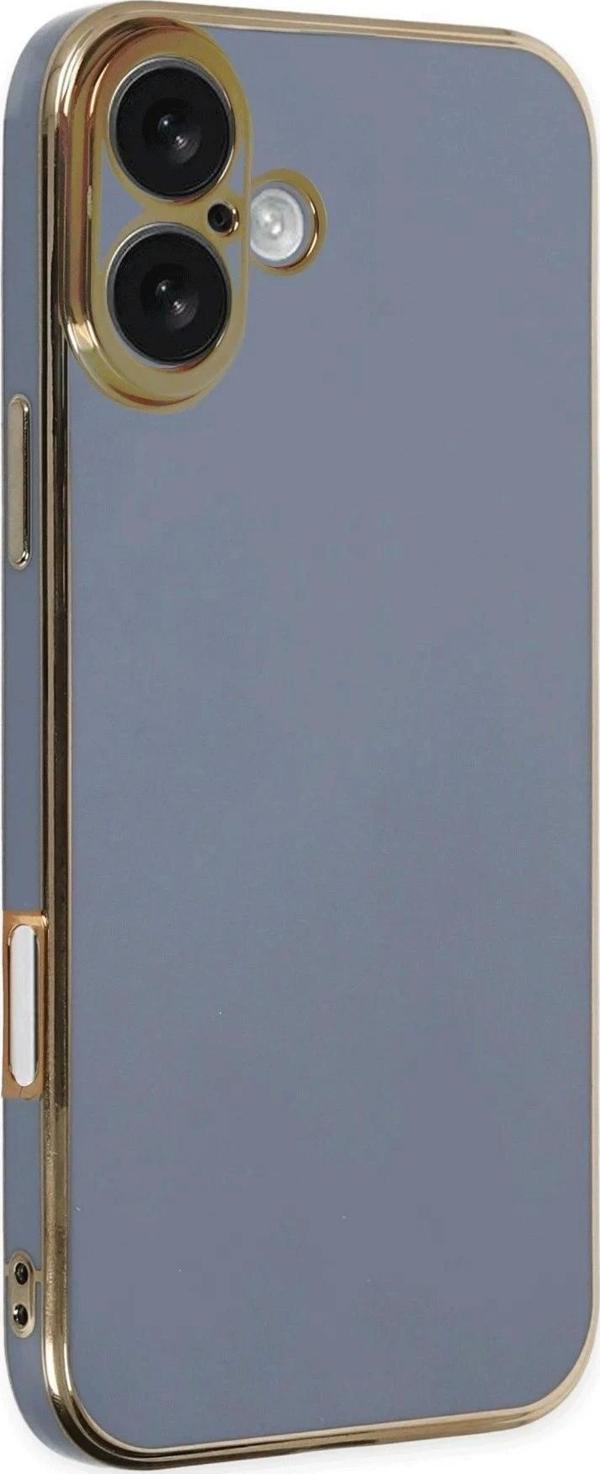 iPhone 16 Kılıf Volet Silikon - Mavi - Image 1