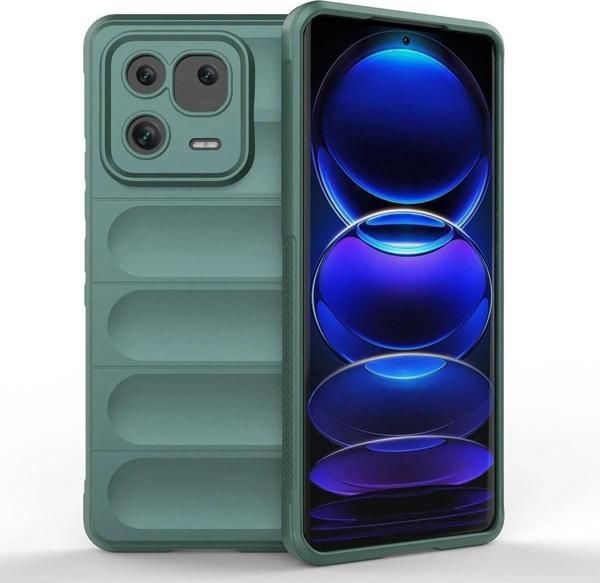 Xiaomi Mi 13 Kılıf Optimum Silikon - Koyu Yeşil - Image 1