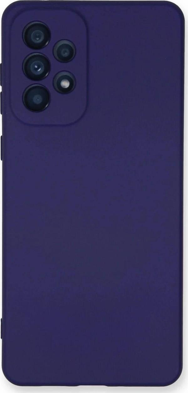 Samsung Galaxy A73 5G Kılıf Nano içi Kadife Silikon - Mor - Image 1