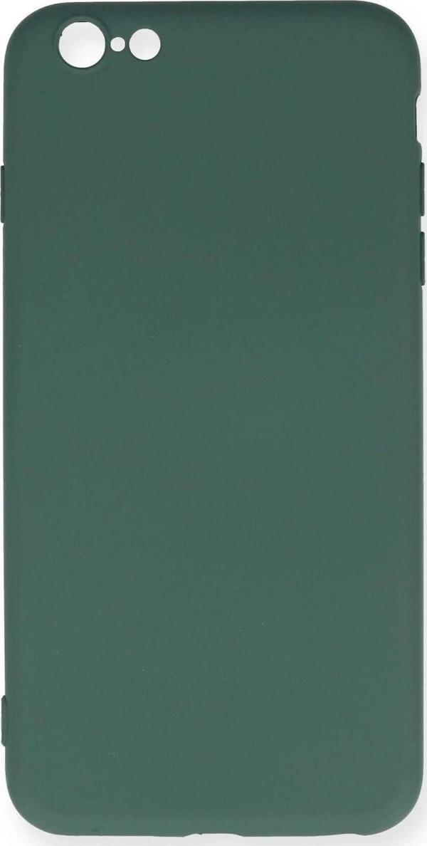 iPhone 6 Plus Kılıf Nano içi Kadife Silikon - Koyu Yeşil - Image 1