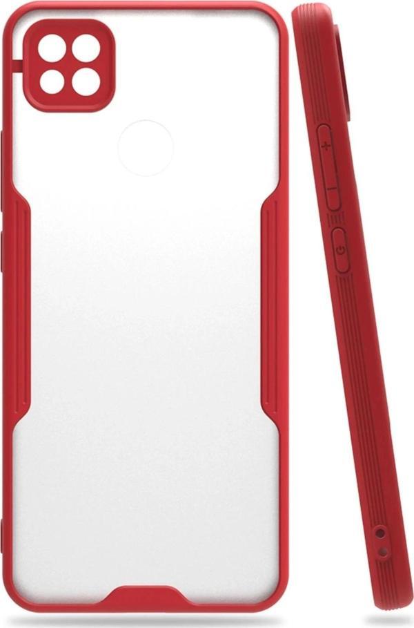 Xiaomi Redmi 9C Kılıf Platin Silikon - Kırmızı - Image 1