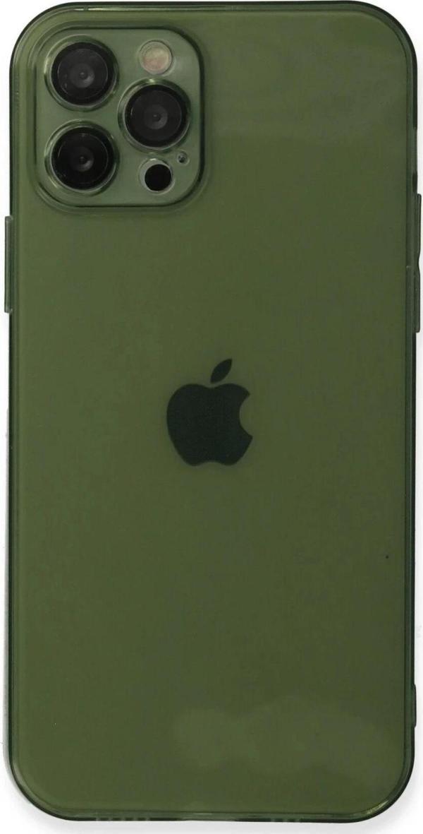 iPhone 12 Pro Kılıf Fly Lens Silikon - Yeşil - Image 1