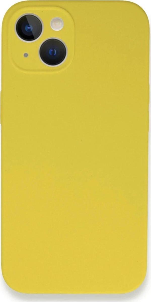 iPhone 13 Mini Kılıf Lansman Legant Silikon - Sarı - Image 1